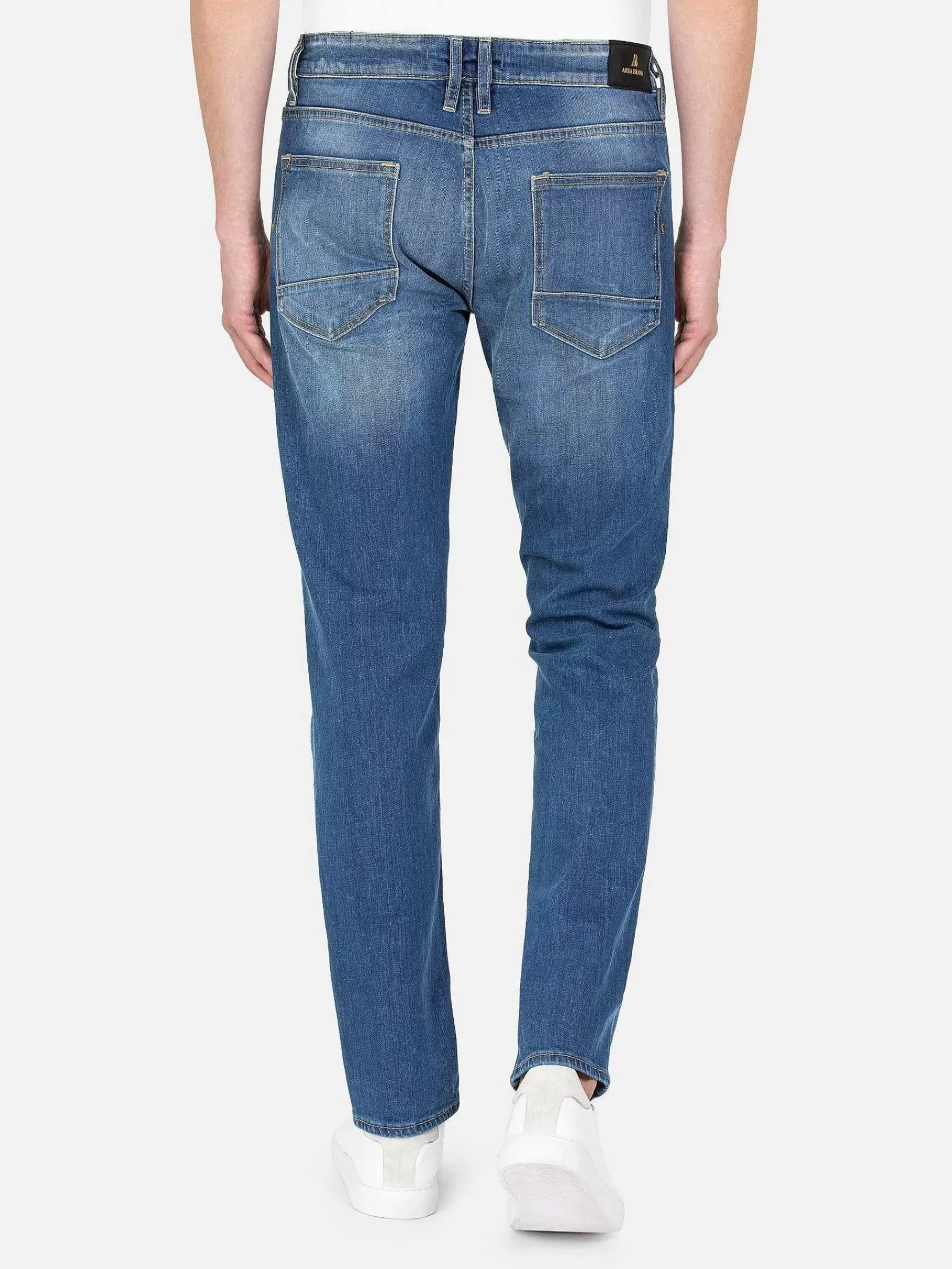 Wam Denim Aluin Slim Fit Stone Wash Light Navy Jeans| Jeans