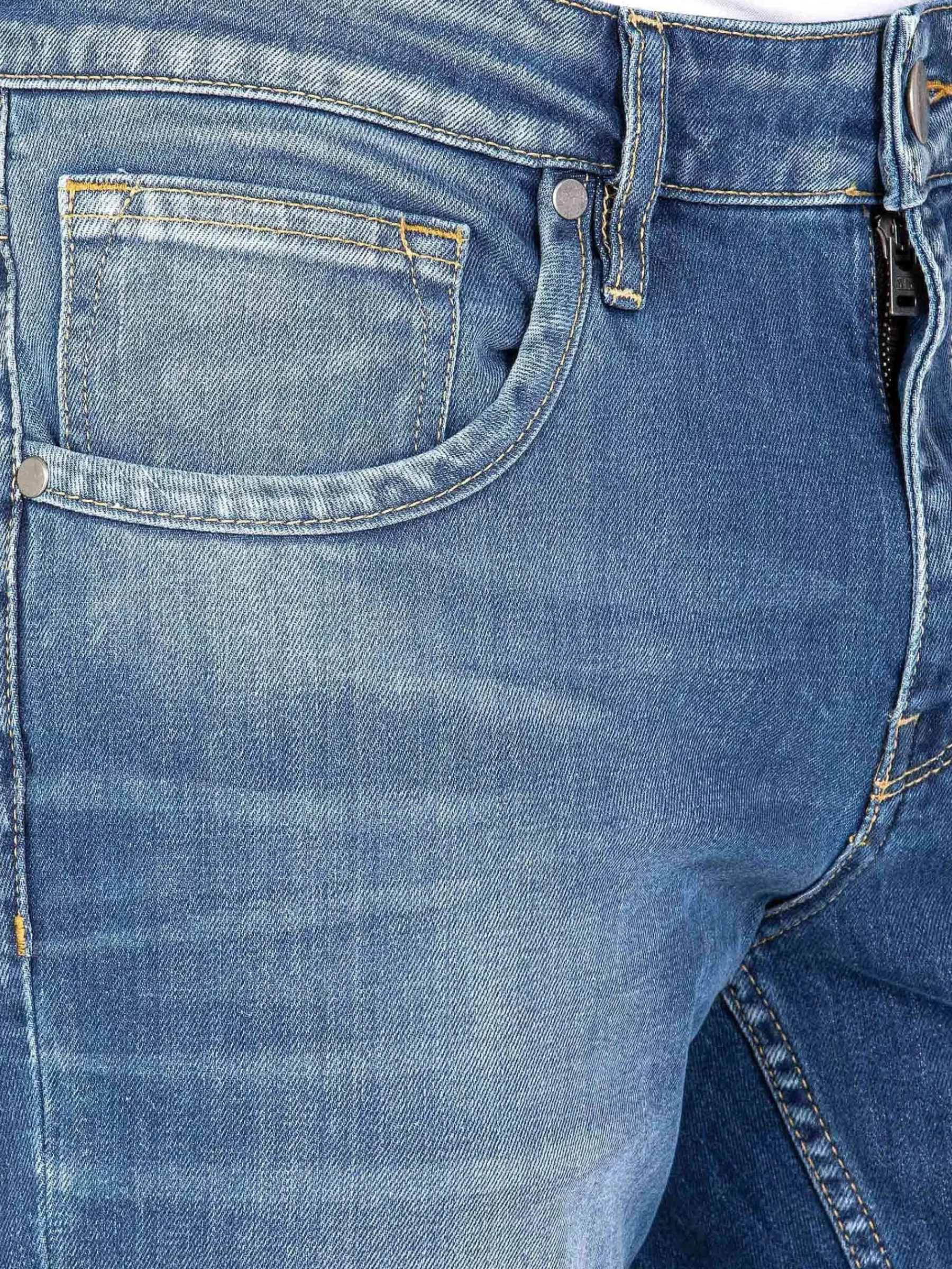 Wam Denim Aluin Slim Fit Stone Wash Light Navy Jeans| Jeans