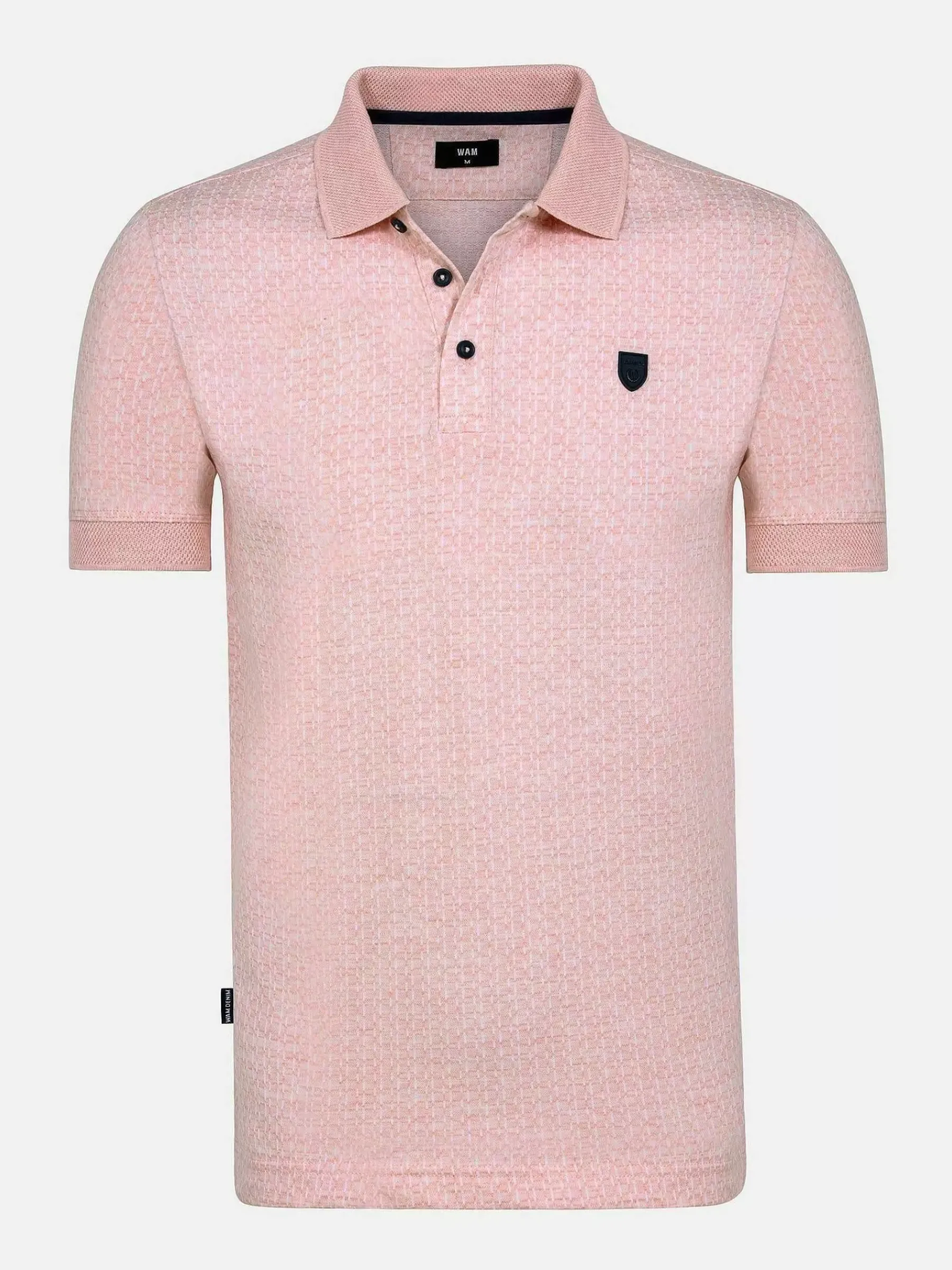 Wam Denim Aney Dynamic Texture Pink Polo| Polo'S