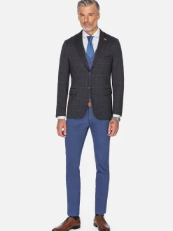 Wam Denim Archer Checkered Indigo Navy Colbert| Colberts