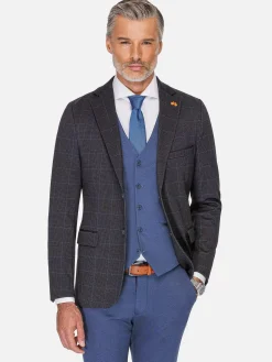 Wam Denim Archer Checkered Indigo Navy Colbert| Colberts