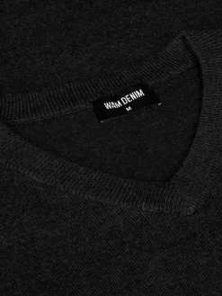 Wam Denim Athens V-Neck Black Sweater| Sweaters