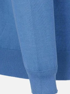 Wam Denim Athens V-Neck Royal Blue Sweater| Sweaters