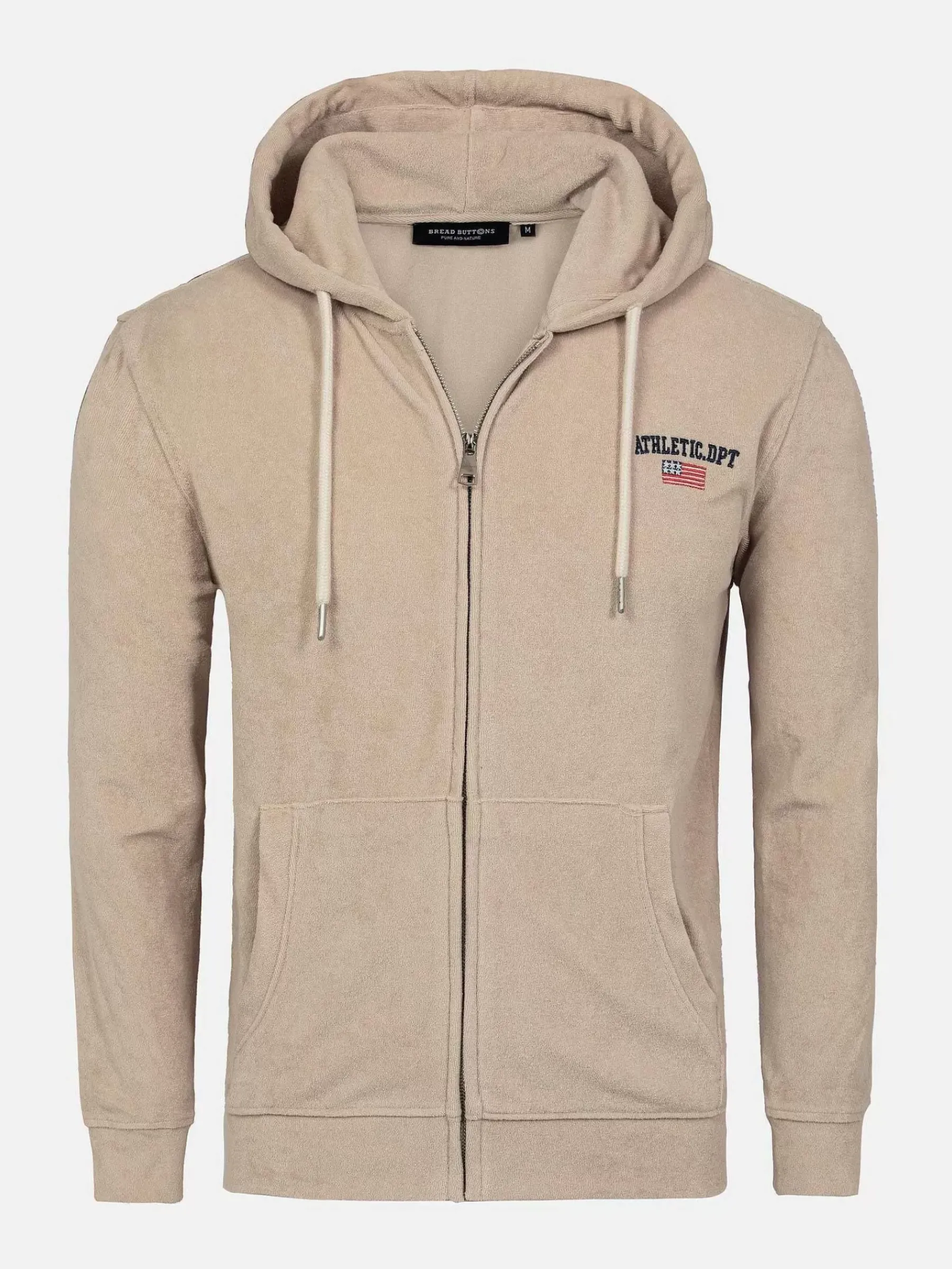 Wam Denim Avery Full Zipped Beige Hoodie Shorts Set| Sweaters