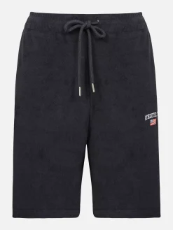 Wam Denim Avery Stretched Navy Hoodie Shorts Set| Sweaters