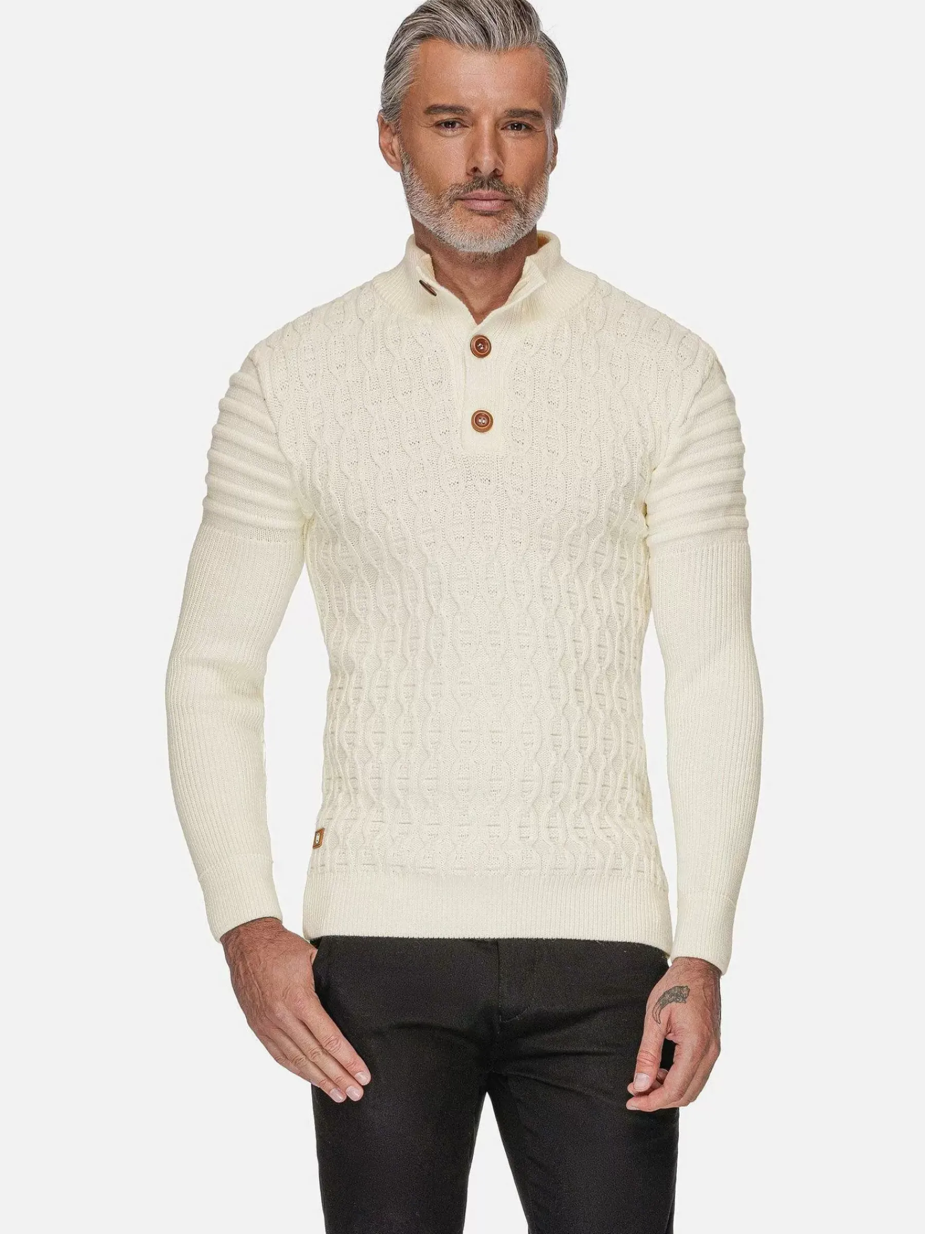 Wam Denim Avon Off White Pattern Truien| Truien