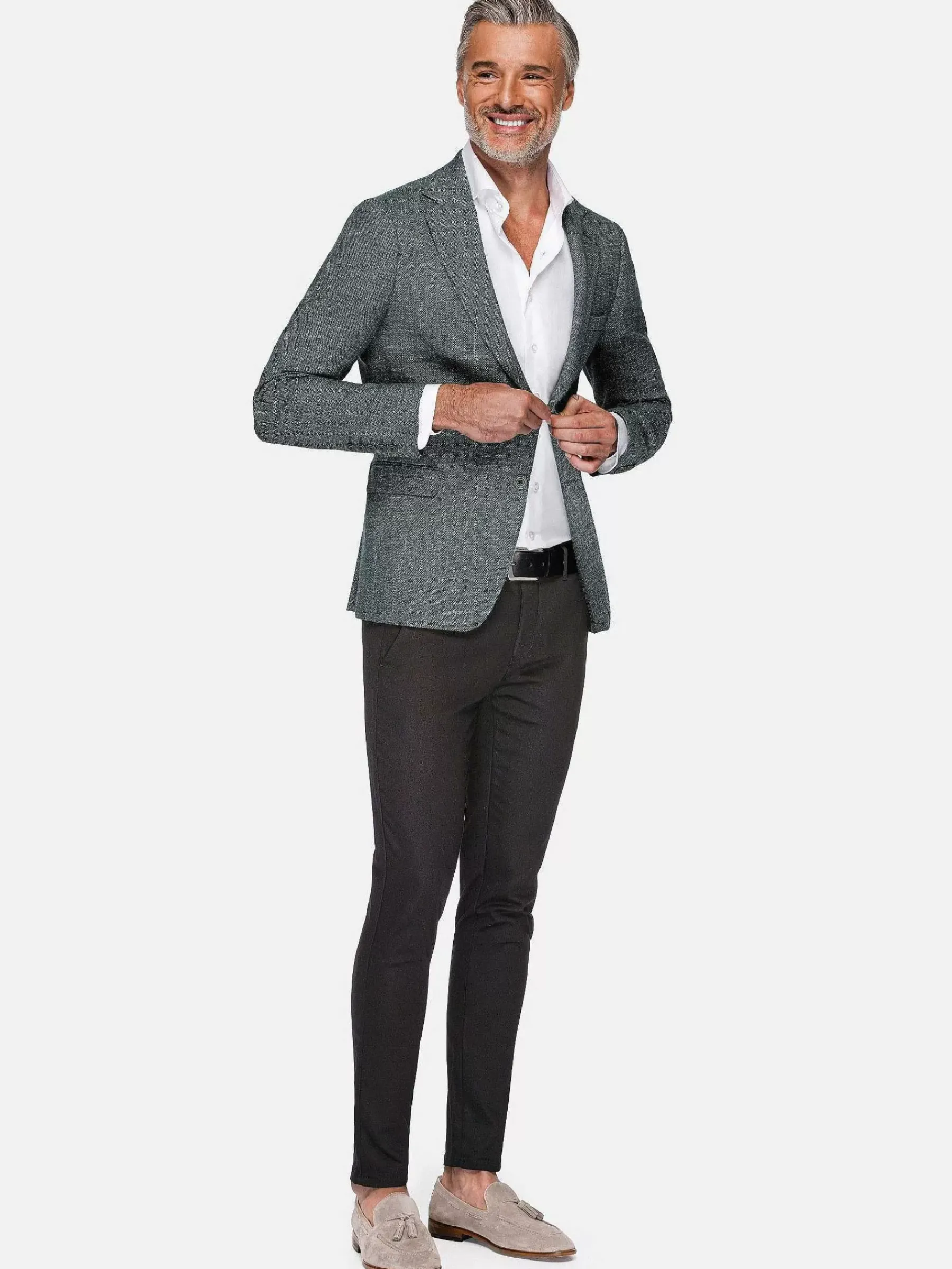 Wam Denim Balboa Textured Green Colbert| Colberts