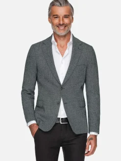 Wam Denim Balboa Textured Green Colbert| Colberts