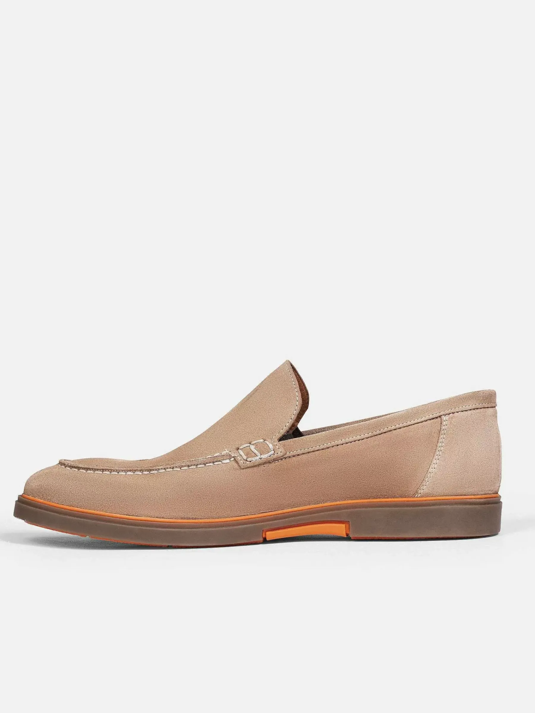 Wam Denim Beige Suede Loafer Schoenen| Schoenen