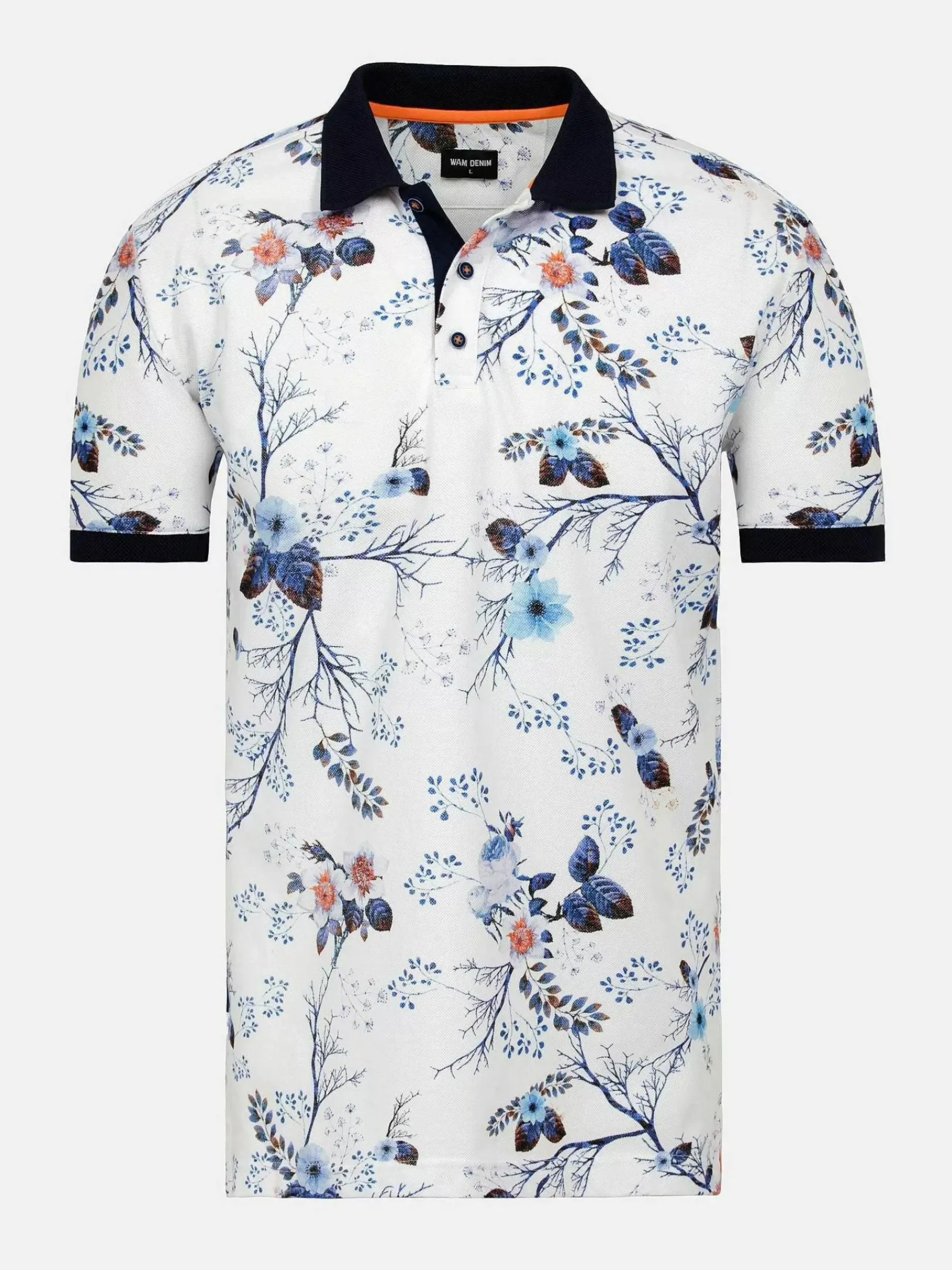 Wam Denim Bosco White Polo| Polo'S