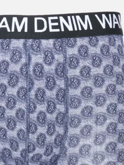 Wam Denim Boxer 73006 Mabou Grey Dark Red| Boxershorts