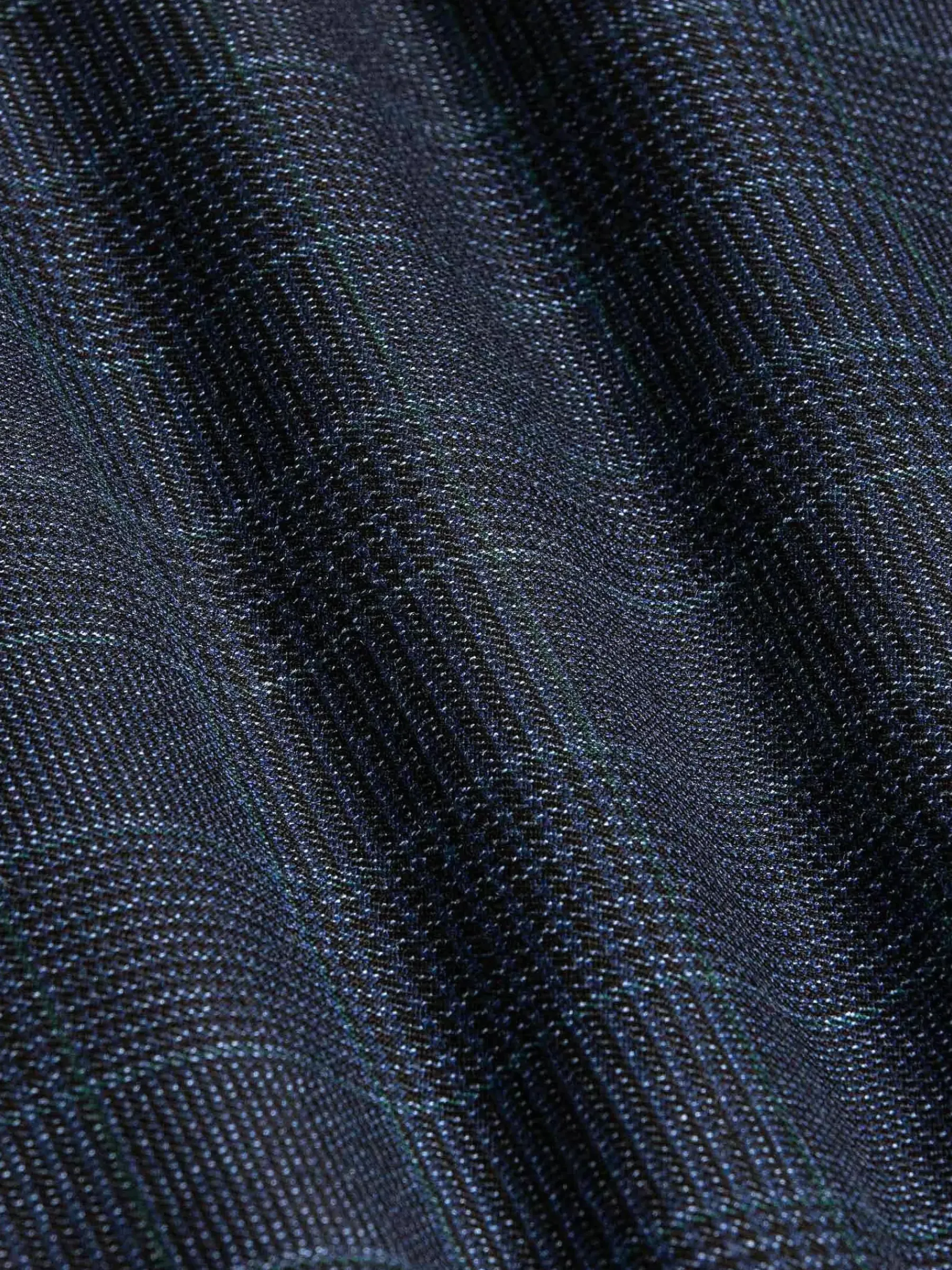 Wam Denim Branco Micro Patterned Navy Blazer| Colberts