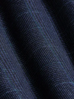 Wam Denim Branco Micro Patterned Navy Pants| Pantalons