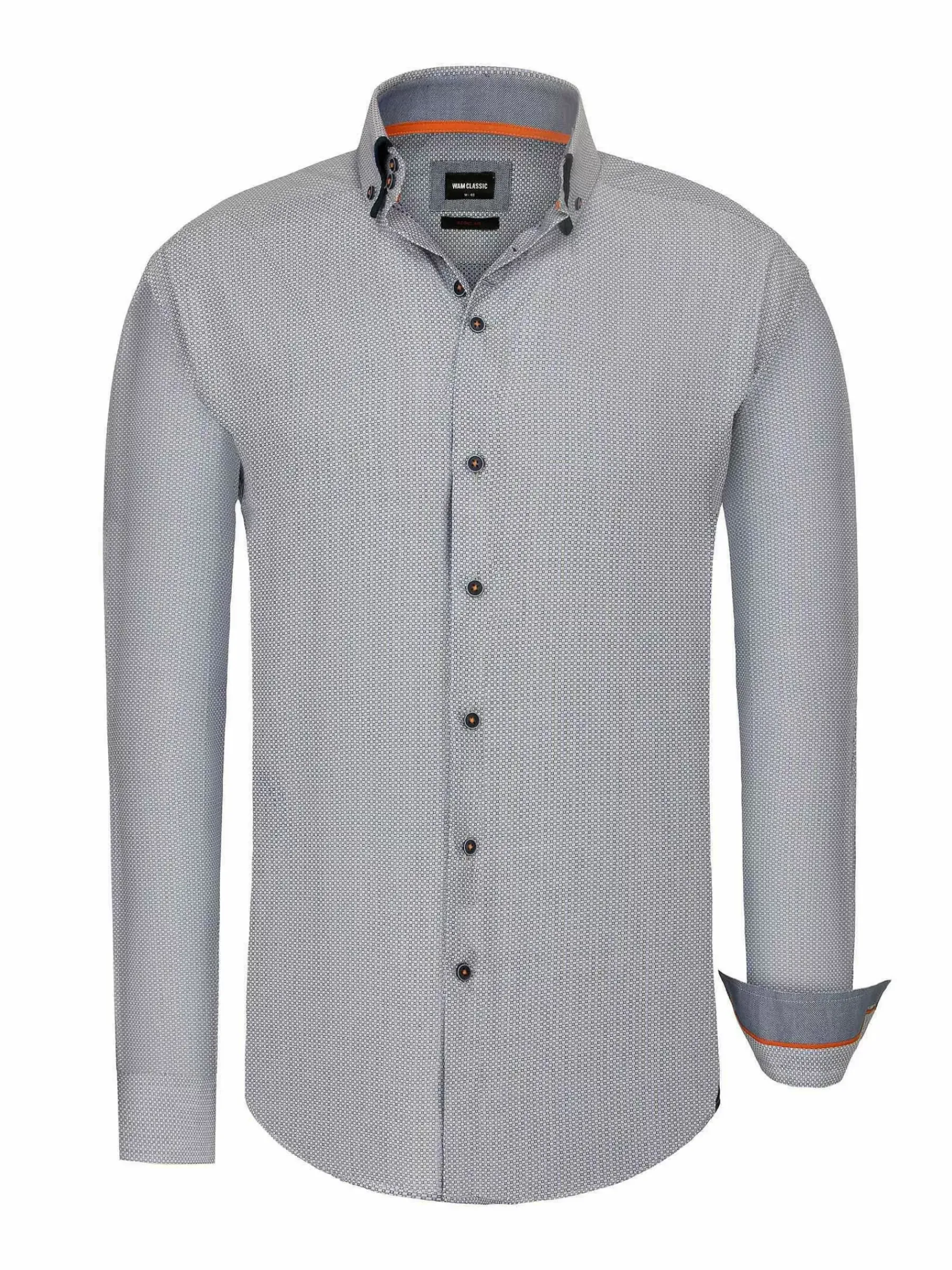 Wam Denim Braxton Regular Fit Light Blue Overhemd| Overhemd Lange Mouwen
