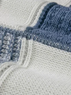 Wam Denim Cambridge Pattern Blue White Truien| Truien