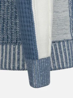 Wam Denim Cambridge Pattern Blue White Truien| Truien