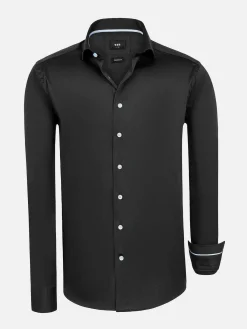 Wam Denim Catalina Anthracite Solid Overhemd Lange Mouw| Overhemd Lange Mouwen