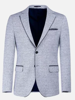 Wam Denim Catania Modern Fit White Navy Colbert| Colberts