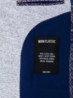 Wam Denim Catania Modern Fit White Navy Colbert| Colberts
