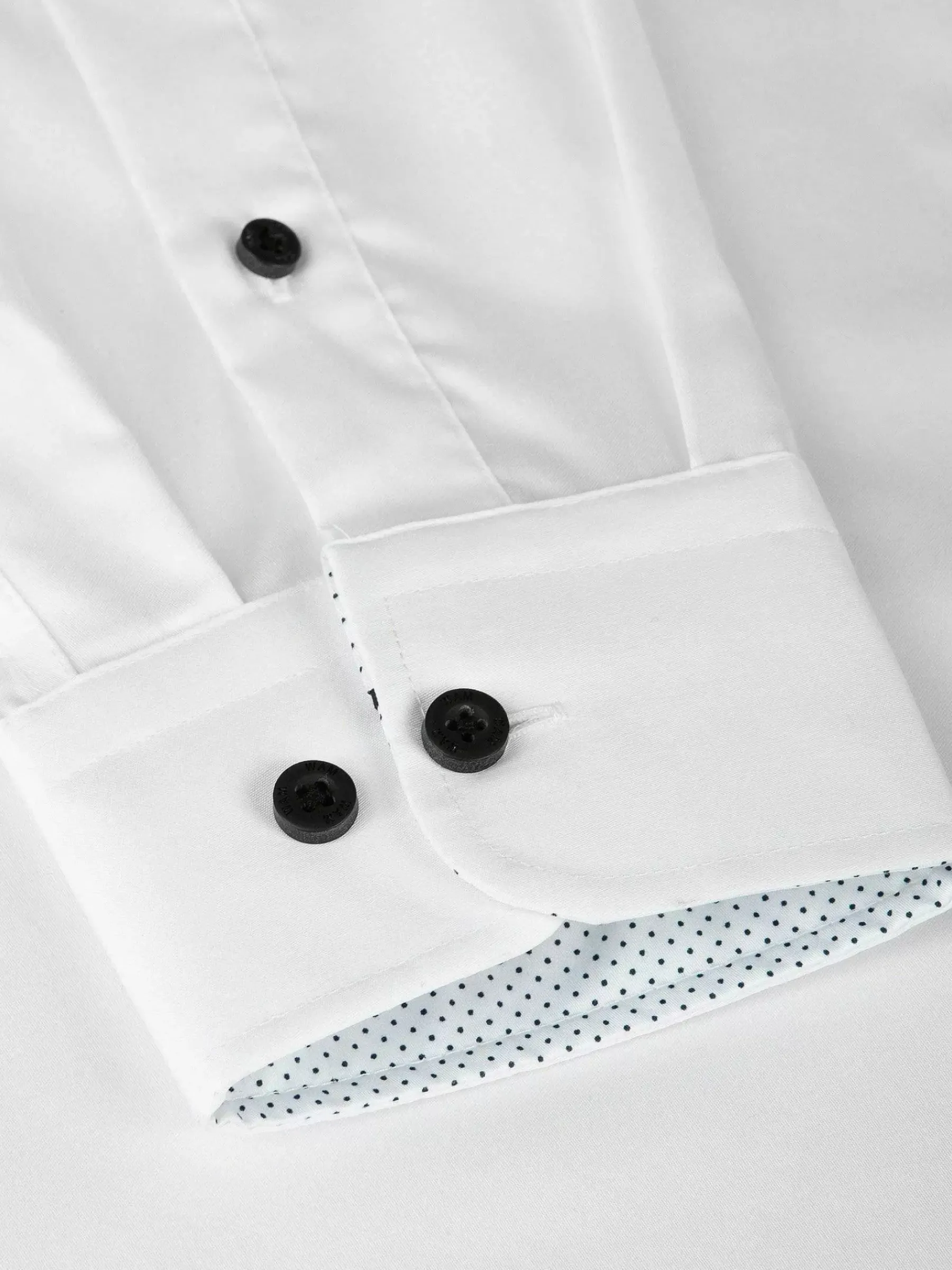 Wam Denim Celestial Tailored Fit White Overhemd Lange Mouw| Overhemd Lange Mouwen