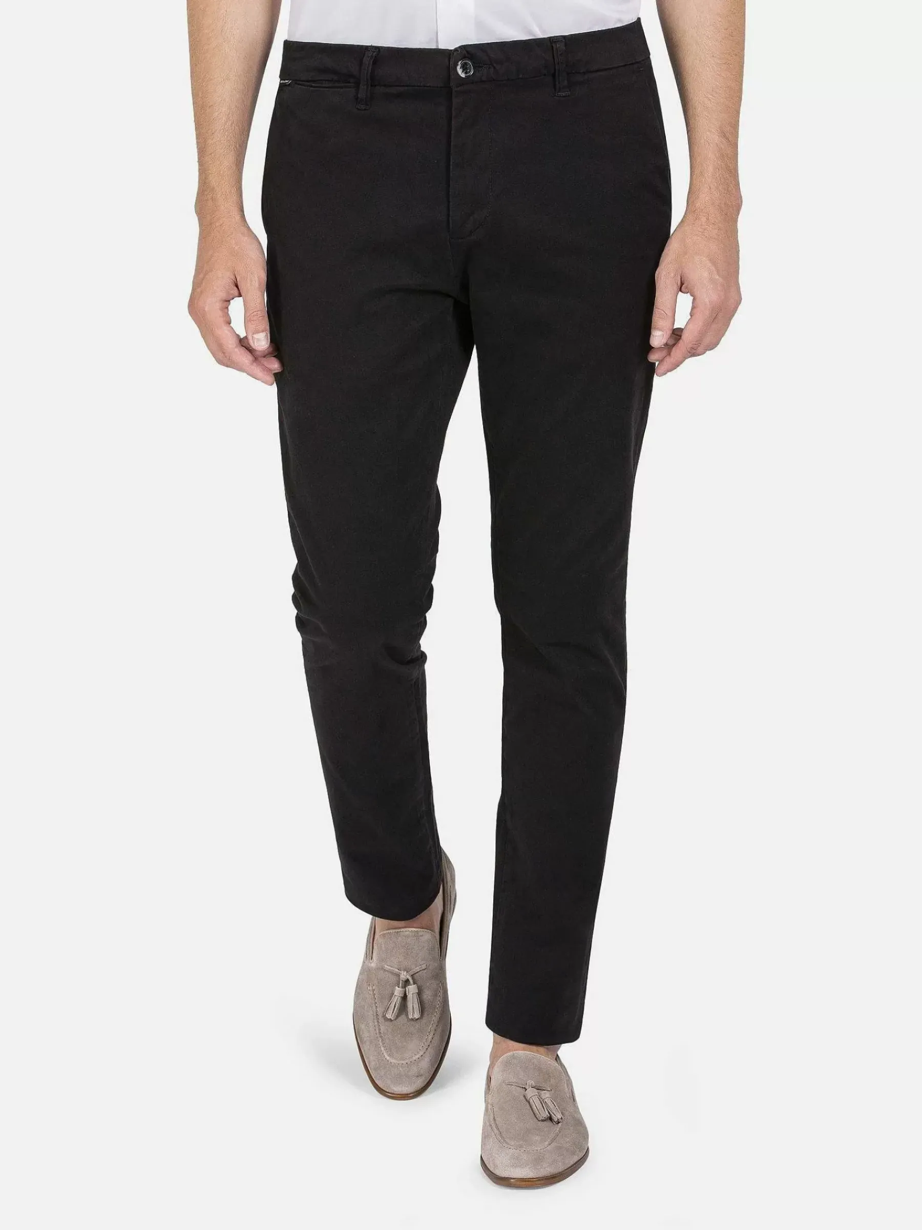 Wam Denim Chino 72348 Laminia Black| Chino'S