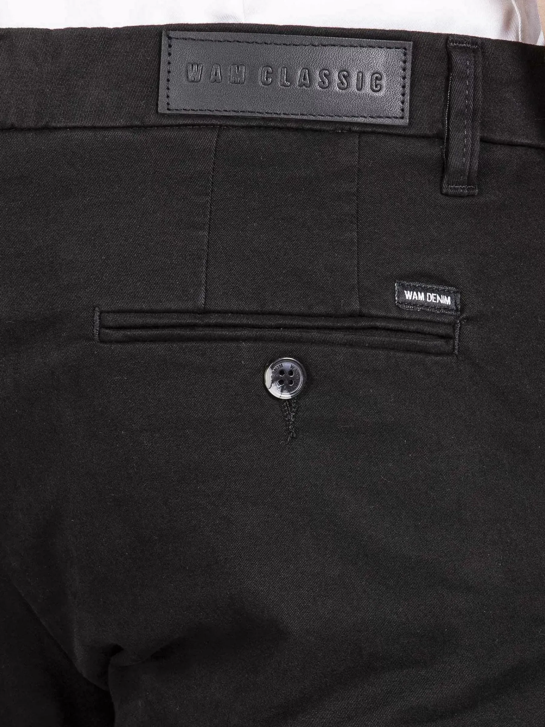 Wam Denim Chino 72348 Laminia Black| Chino'S