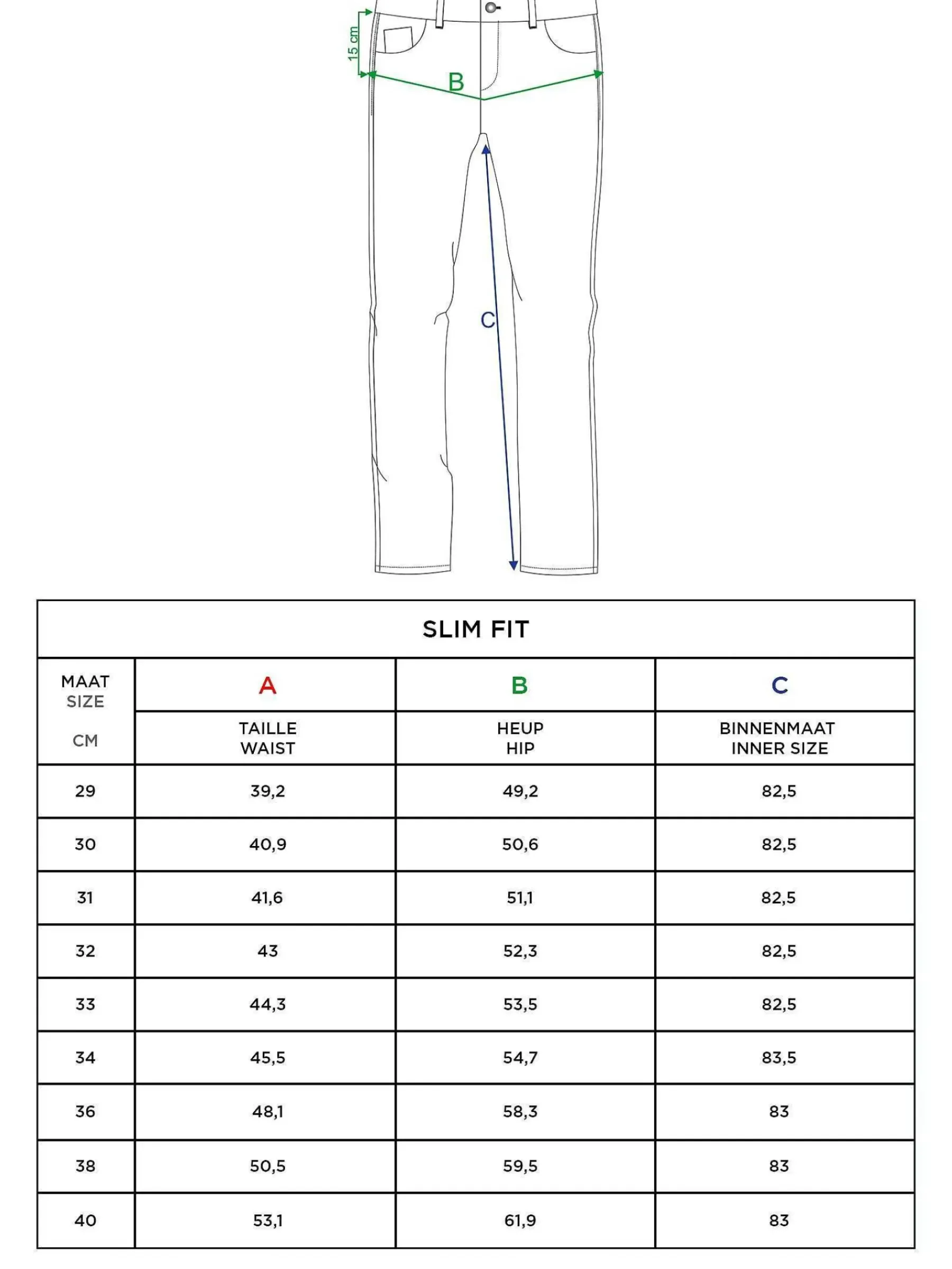 Wam Denim Dickinson Tailored Fit Light Navy Jeans| Jeans