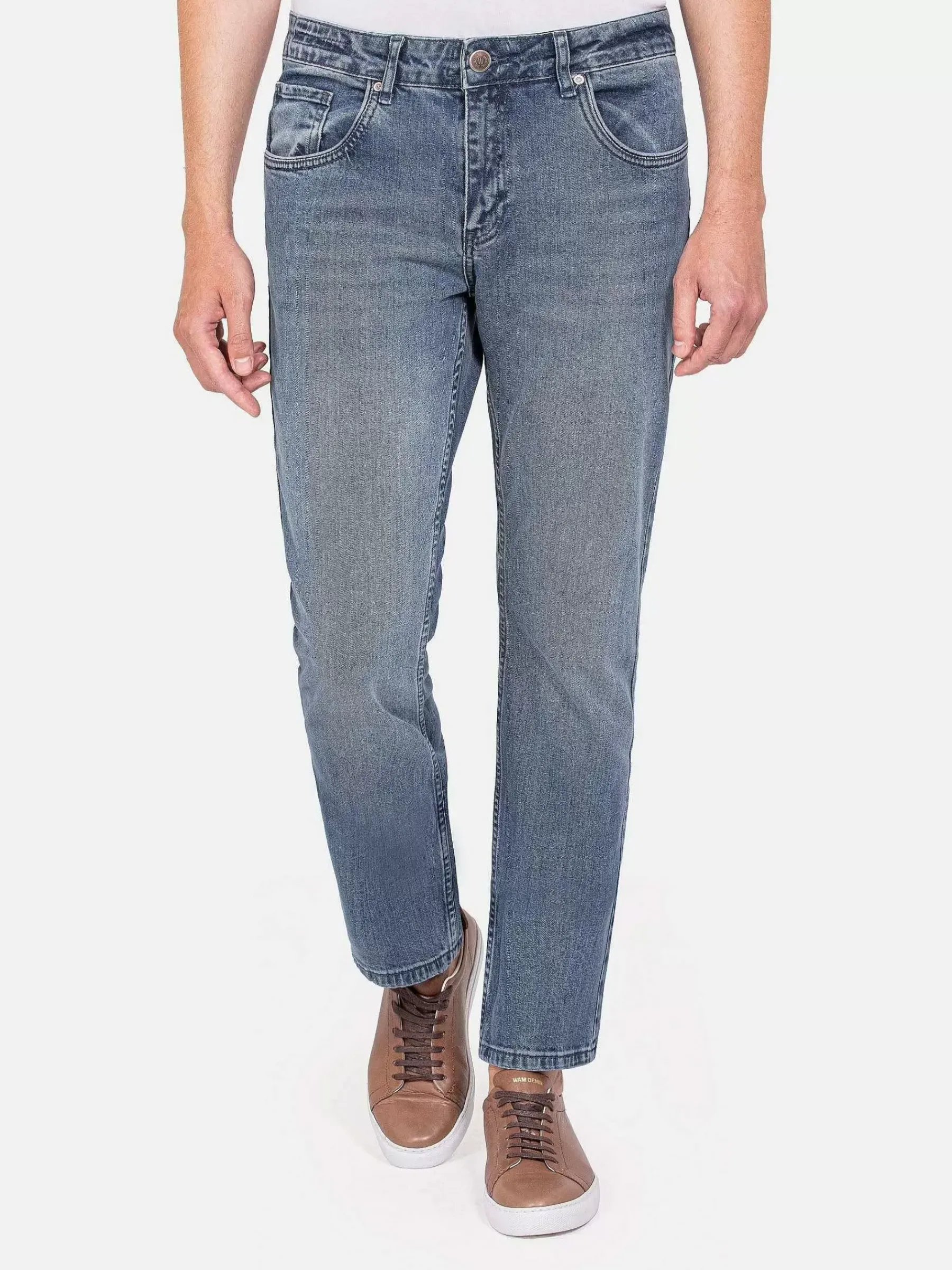 Wam Denim Dickinson Tailored Fit Light Navy Jeans| Jeans