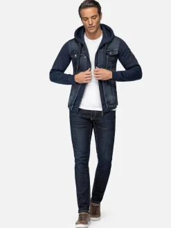 Wam Denim Echten Slim Fit Hoodie Navy Vesten| Vesten