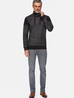 Wam Denim Ember Turtlenecked Black Sweater| Sweaters