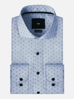 Wam Denim Emiliano Slim Fit Blue Overhemd Lange Mouw| Overhemd Lange Mouwen