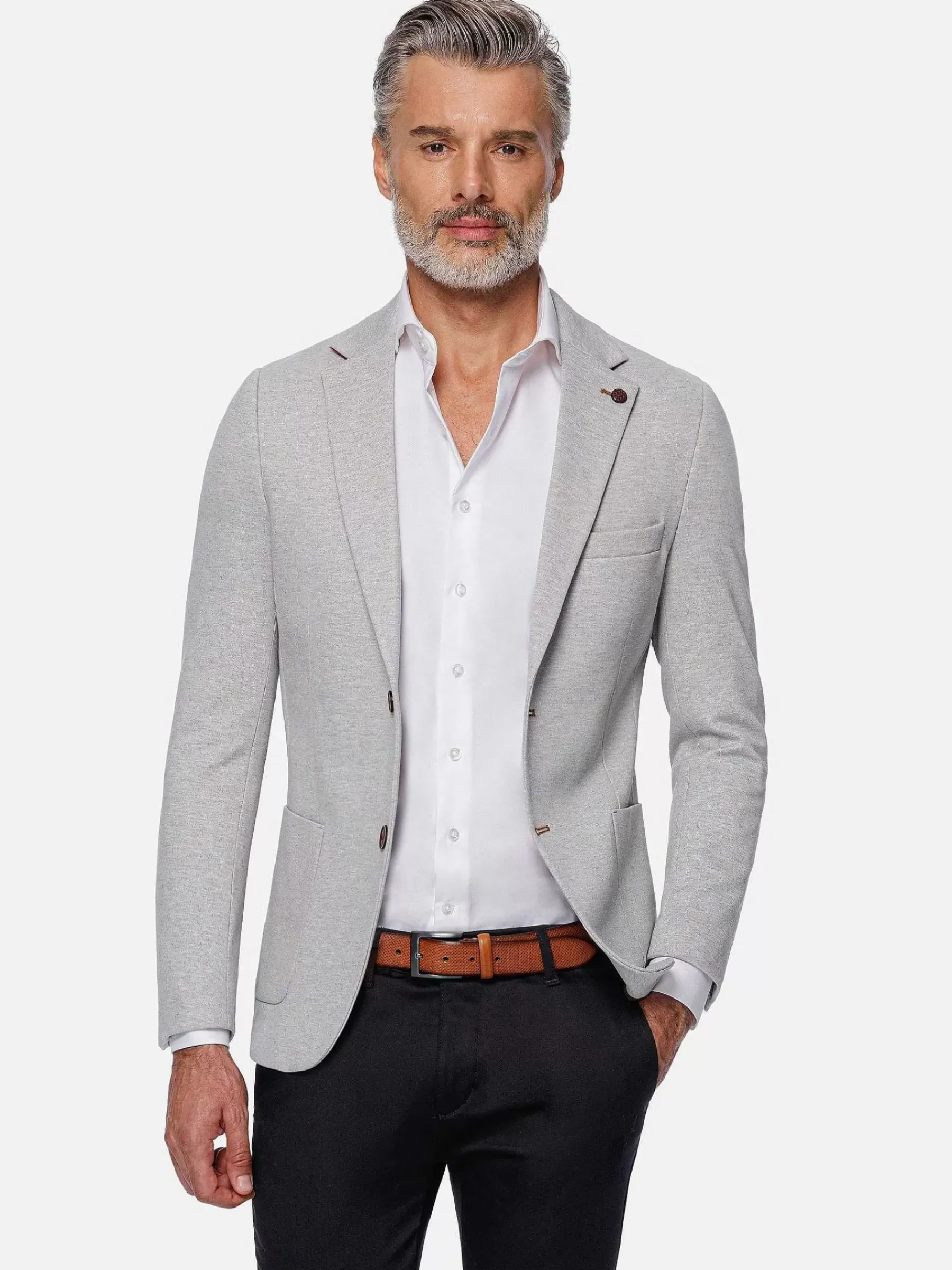 Wam Denim Engima Patch Pocket Slim Light Grey Colbert| Colberts