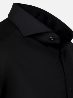 Wam Denim Everest Spread Collar Black Overhemd Lange Mouw| Overhemd Lange Mouwen