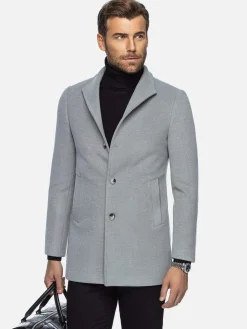 Wam Denim Franklin Three Button Casual Grey Mantelassen| Manteljassen