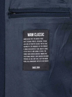 Wam Denim Franklin Widespread Notch Collar Dark Navy Manteljassen| Manteljassen