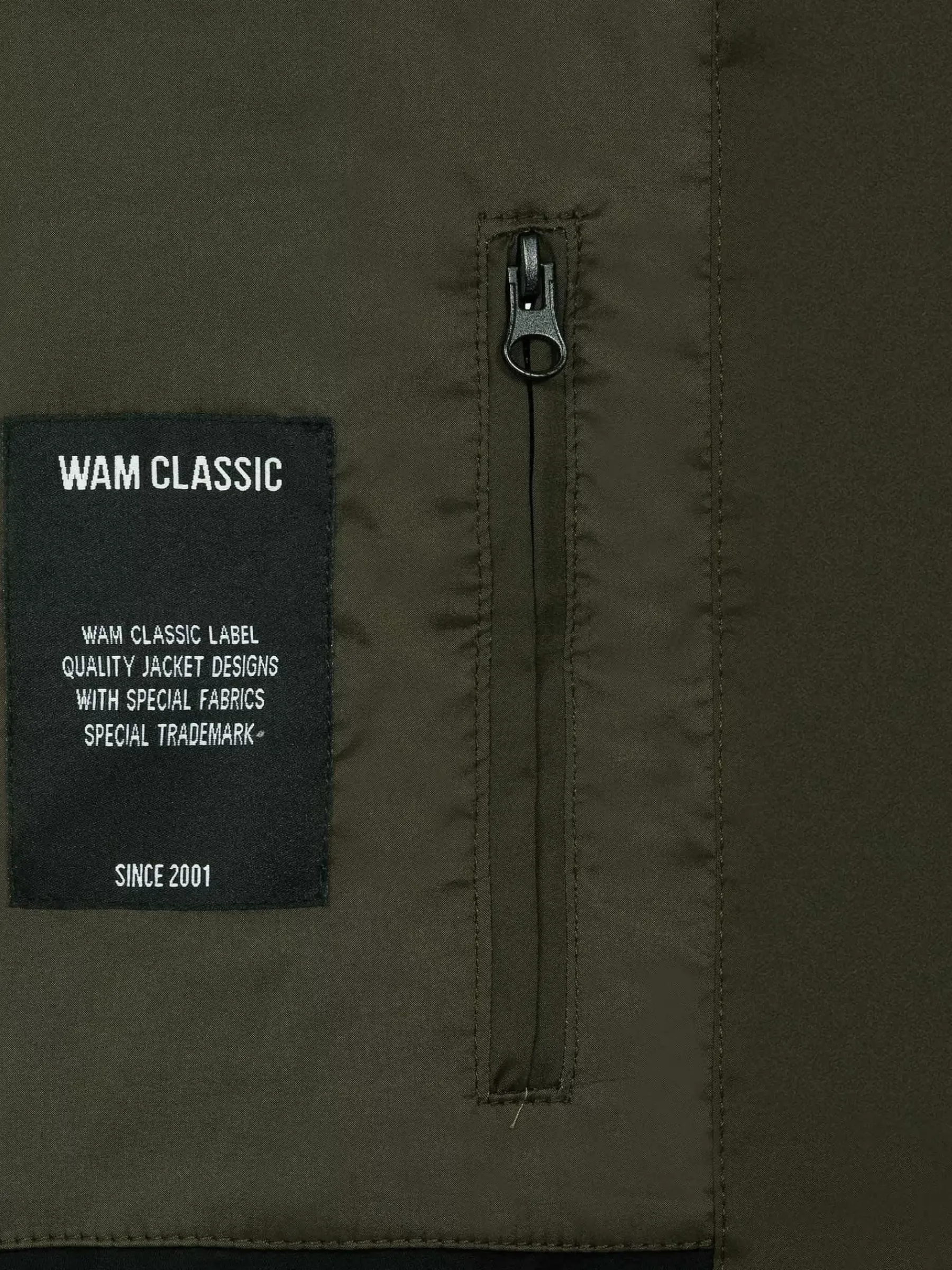 Wam Denim Gian Slim Fit Khaki Zomer Jassen| Zomerjassen