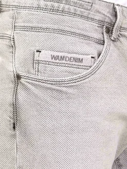 Wam Denim Hanneman Micro Textured Grey Short| Shorts