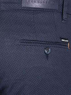 Wam Denim Helvorit Navy Textured Korte Broek| Shorts