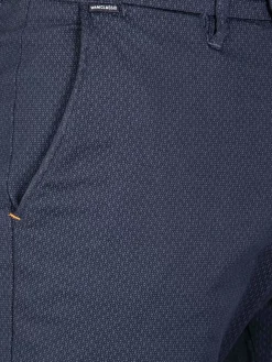 Wam Denim Helvorit Navy Textured Korte Broek| Shorts