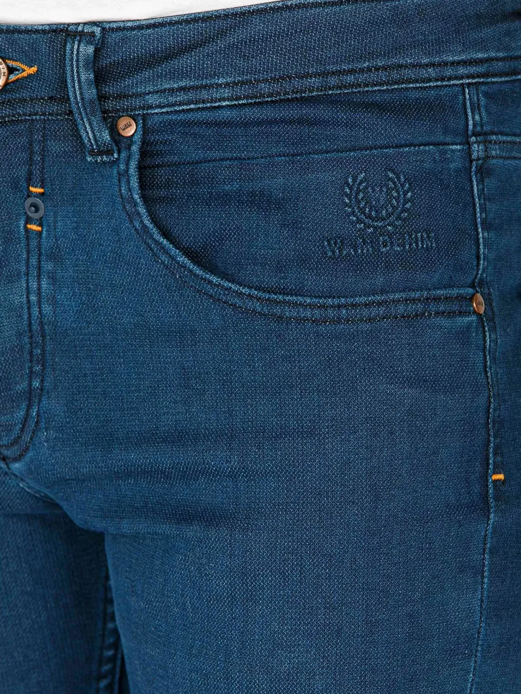 Wam Denim Hendrix Twill Pattern Light Navy Jeans| Jeans