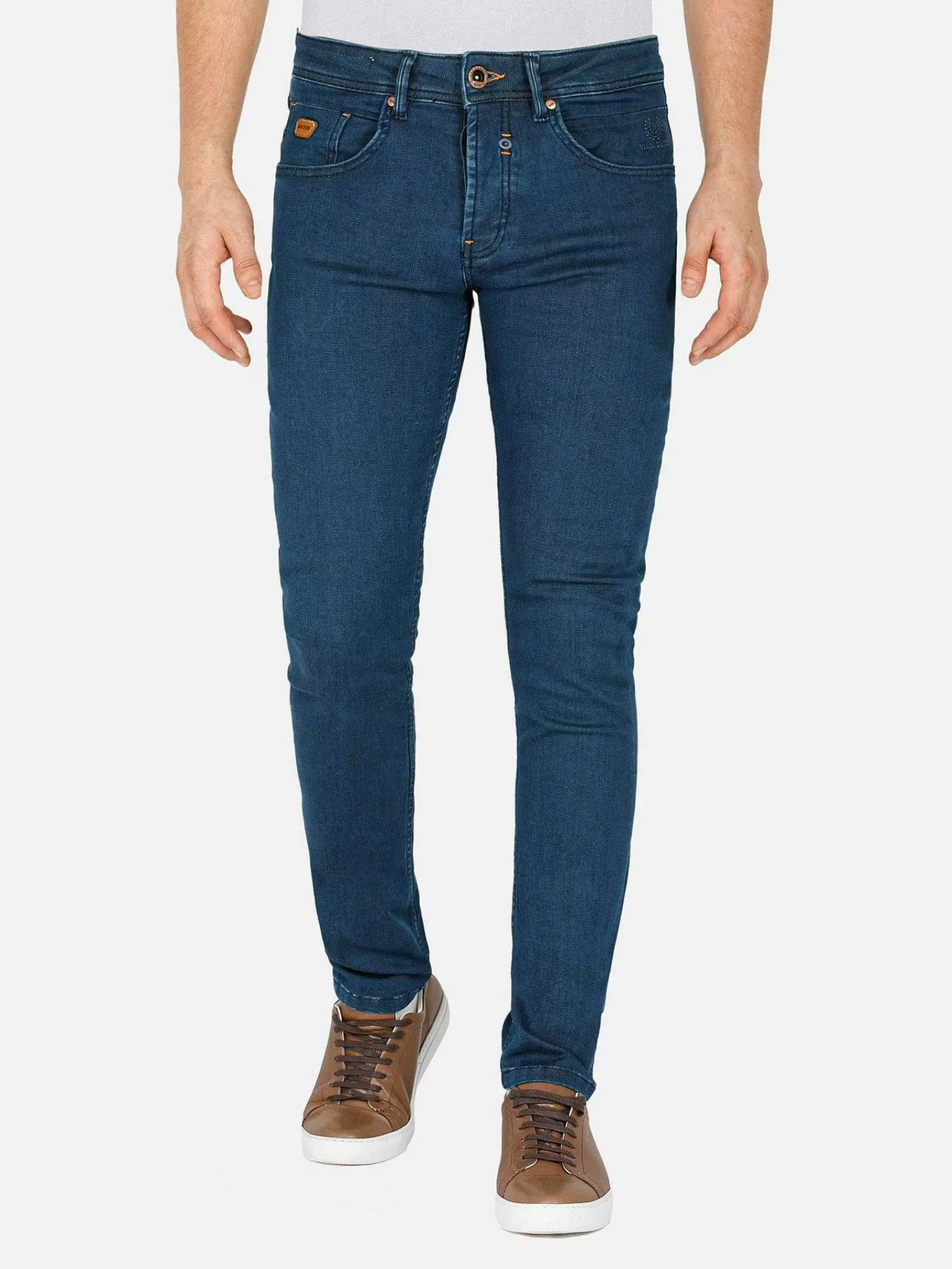 Wam Denim Hendrix Twill Pattern Light Navy Jeans| Jeans