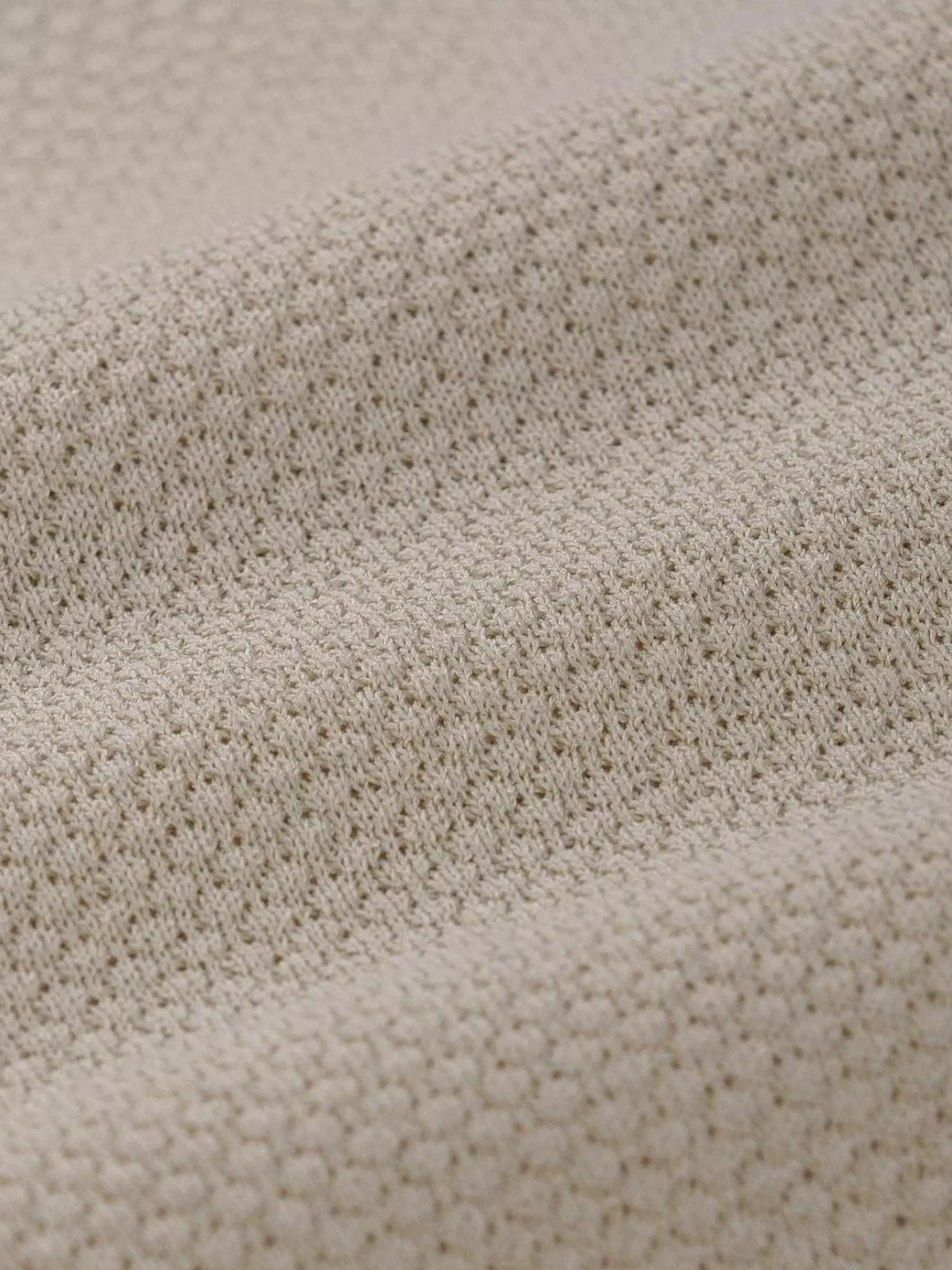 Wam Denim Henry Pique Knit Light Beige Polo| Polo'S