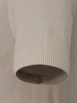 Wam Denim Henry Pique Knit Light Beige Polo| Polo'S