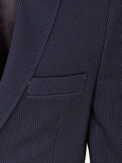Wam Denim Italy Stretch Poly Light Indigo Colbert| Colberts