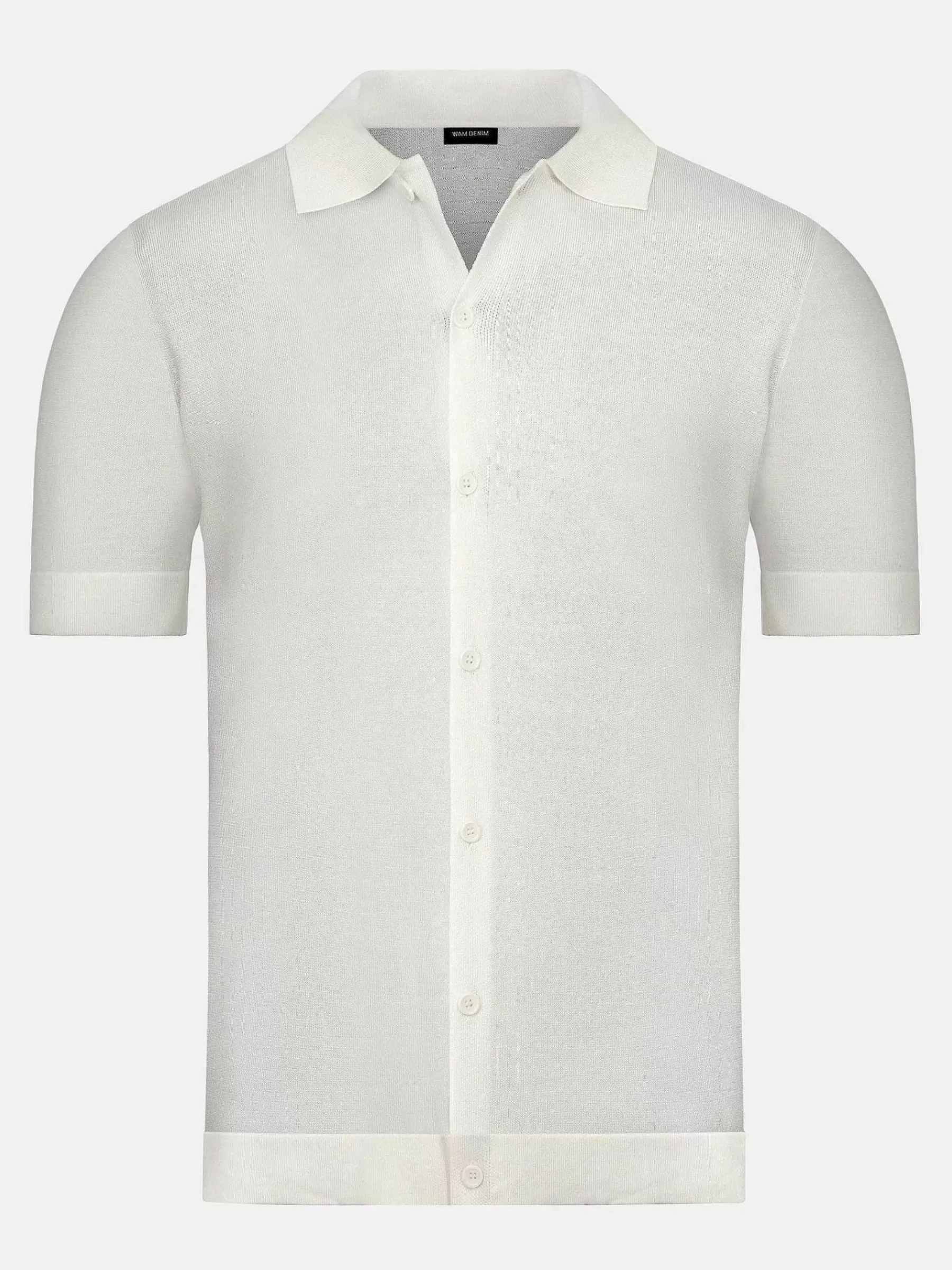 Wam Denim James Full Button-Down White Polo| Polo'S