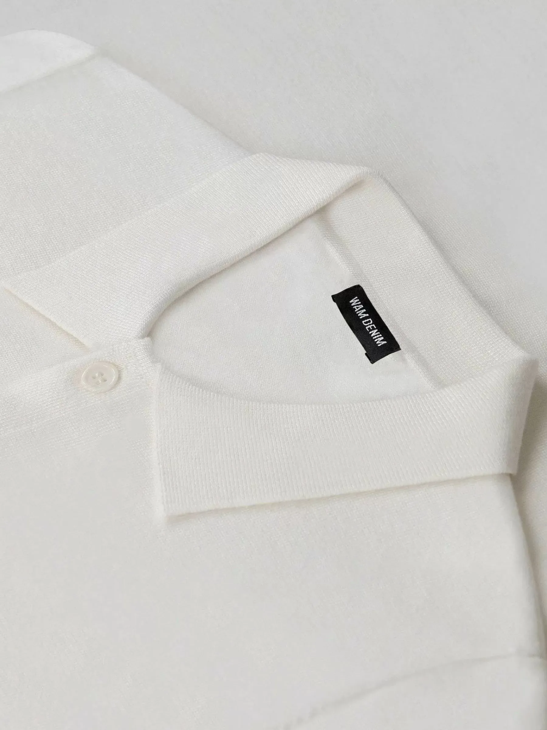 Wam Denim James Full Button-Down White Polo| Polo'S