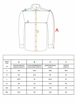 Wam Denim Kevin Regular Fit Orange Overhemd| Overhemd Lange Mouwen