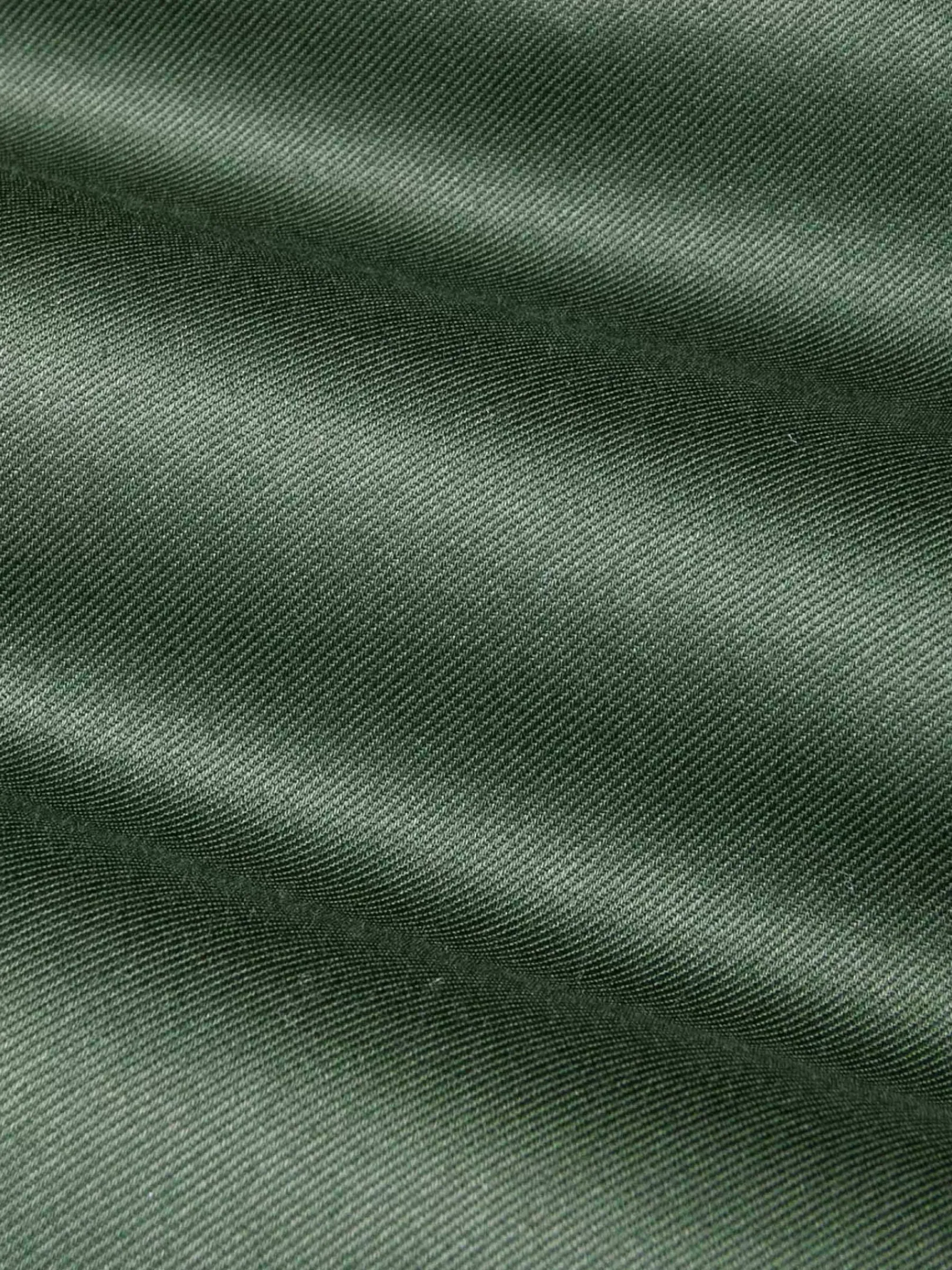 Wam Denim Lance Solid Dark Green Overhemd Lange Mouw| Overhemd Lange Mouwen