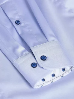 Wam Denim Lance Solid Light Blue Overhemd Lange Mouw| Overhemd Lange Mouwen