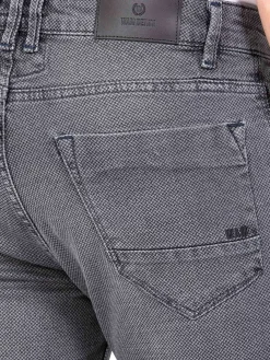Wam Denim Lombardo Regular Fit Textured Anthracite Jeans| Jeans
